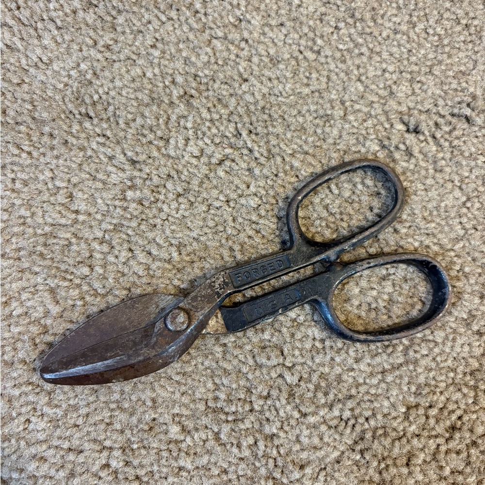 Vintage Forged USA Drop- Steel Snips
